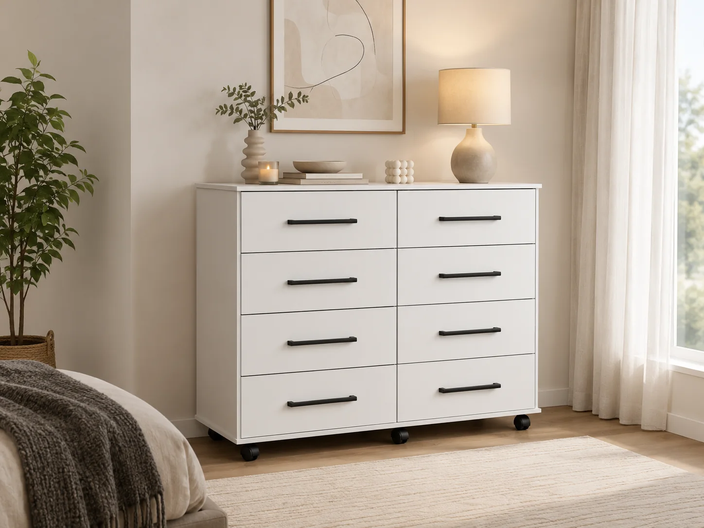 Cômoda Itália em um quarto claro
